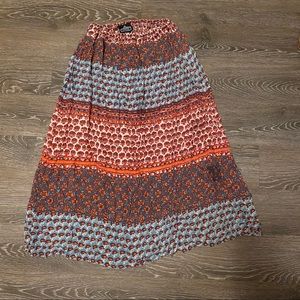 Multi color maxi skirt